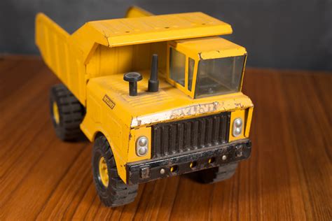 Vintage Metal Dump Truck Toy 